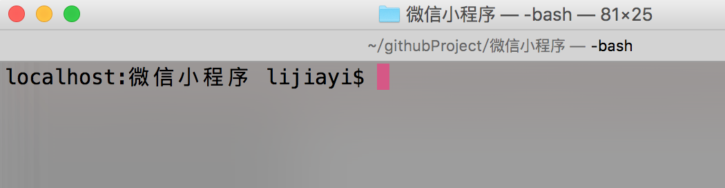 微信小程序基础：如何使用Git上传本地项目到github?(mac版)(图2)